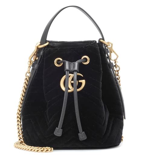 gucci bucket bag velvet|gucci bucket shoulder bags.